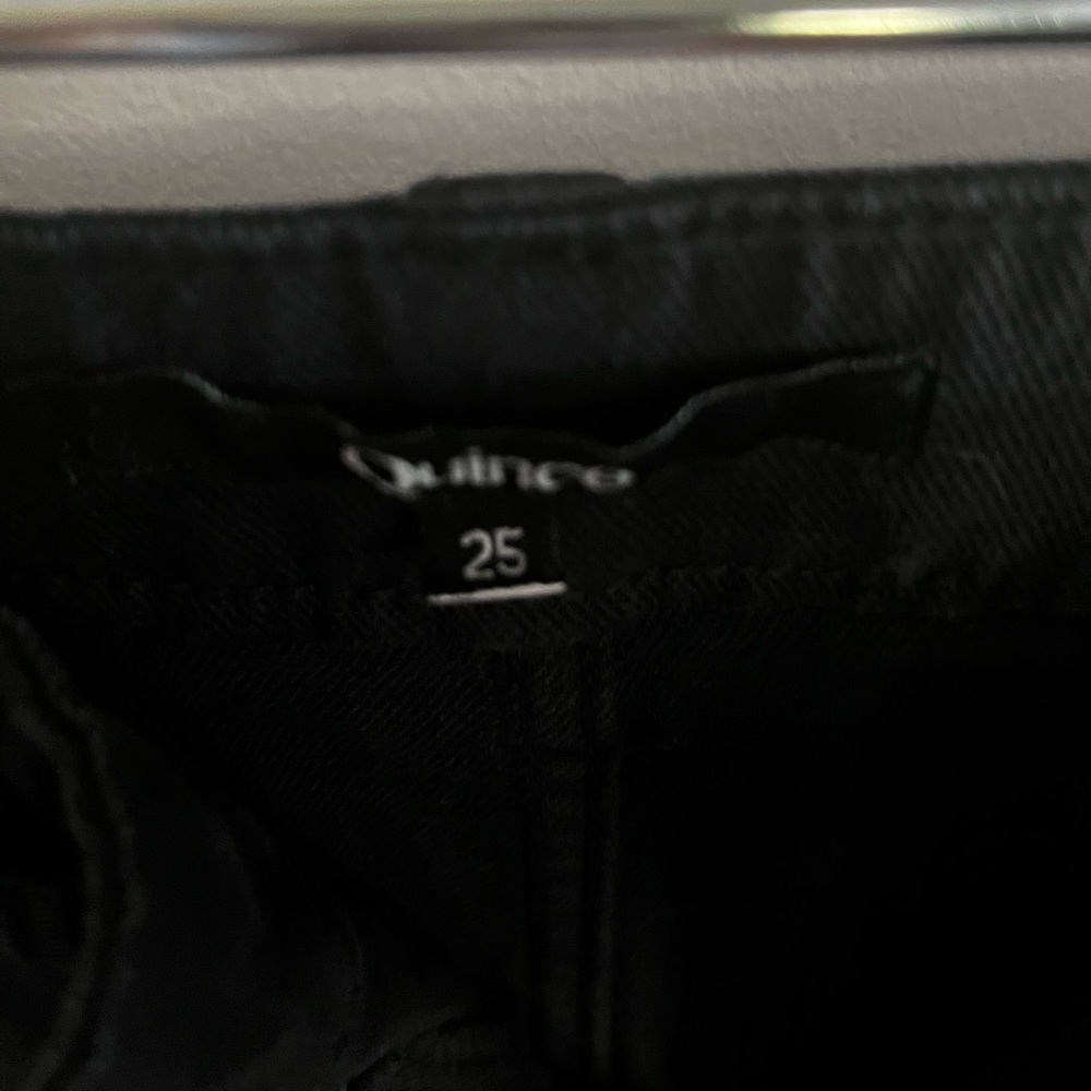 Quince cropped black denim pants. Size 25. Worn twice - Picture 8 of 10